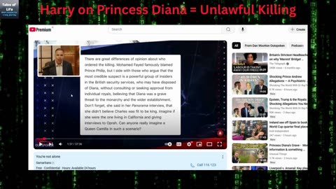 Harry on Princess Diana = Unlawful Killing