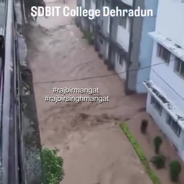 Today’s situation due to a cloudburst at SDBIT College, Dehradun, Uttarakhand, India