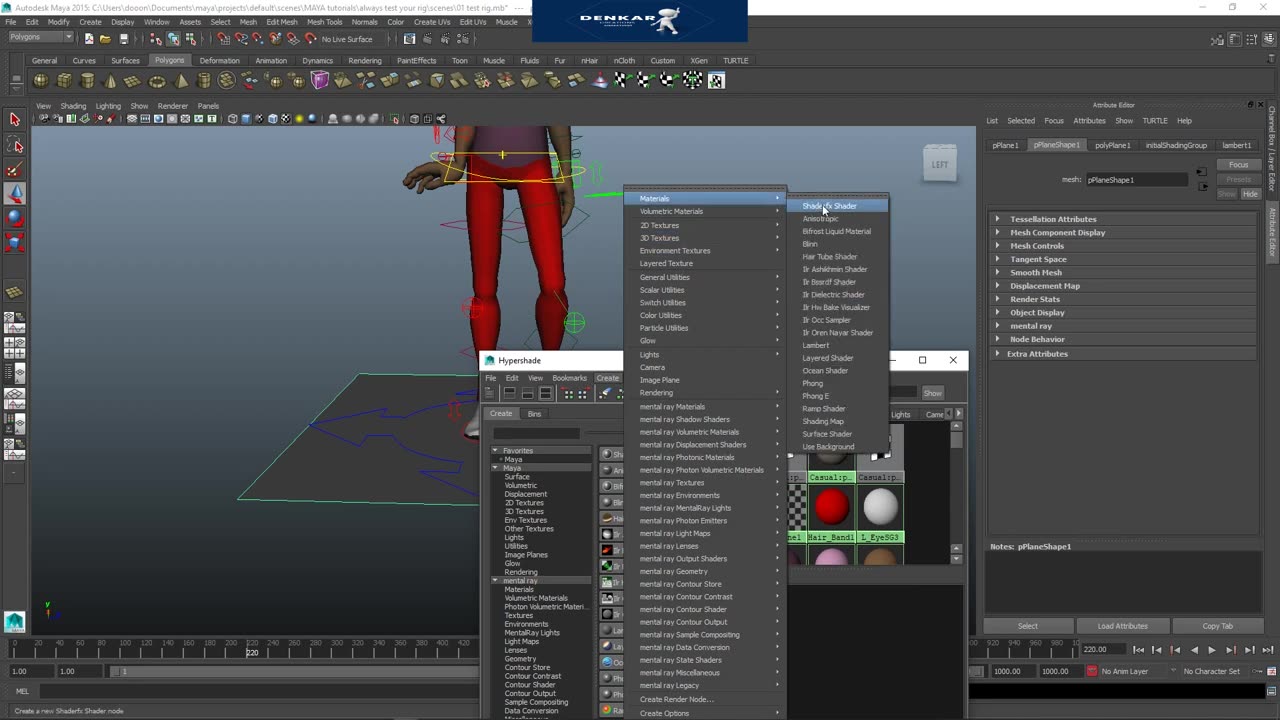 Maya character animation, Test your Rig 01