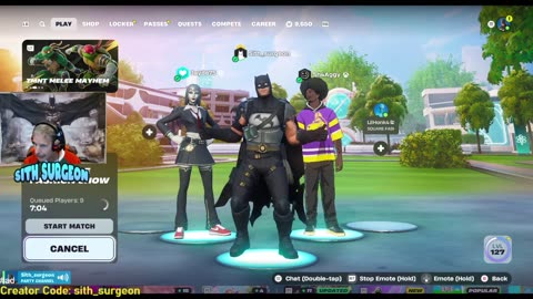 Sith_surgeon - Family Friendly Fortnite Live Stream. Customs!