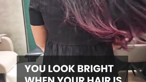 You look bright when your hair is coloured right✨