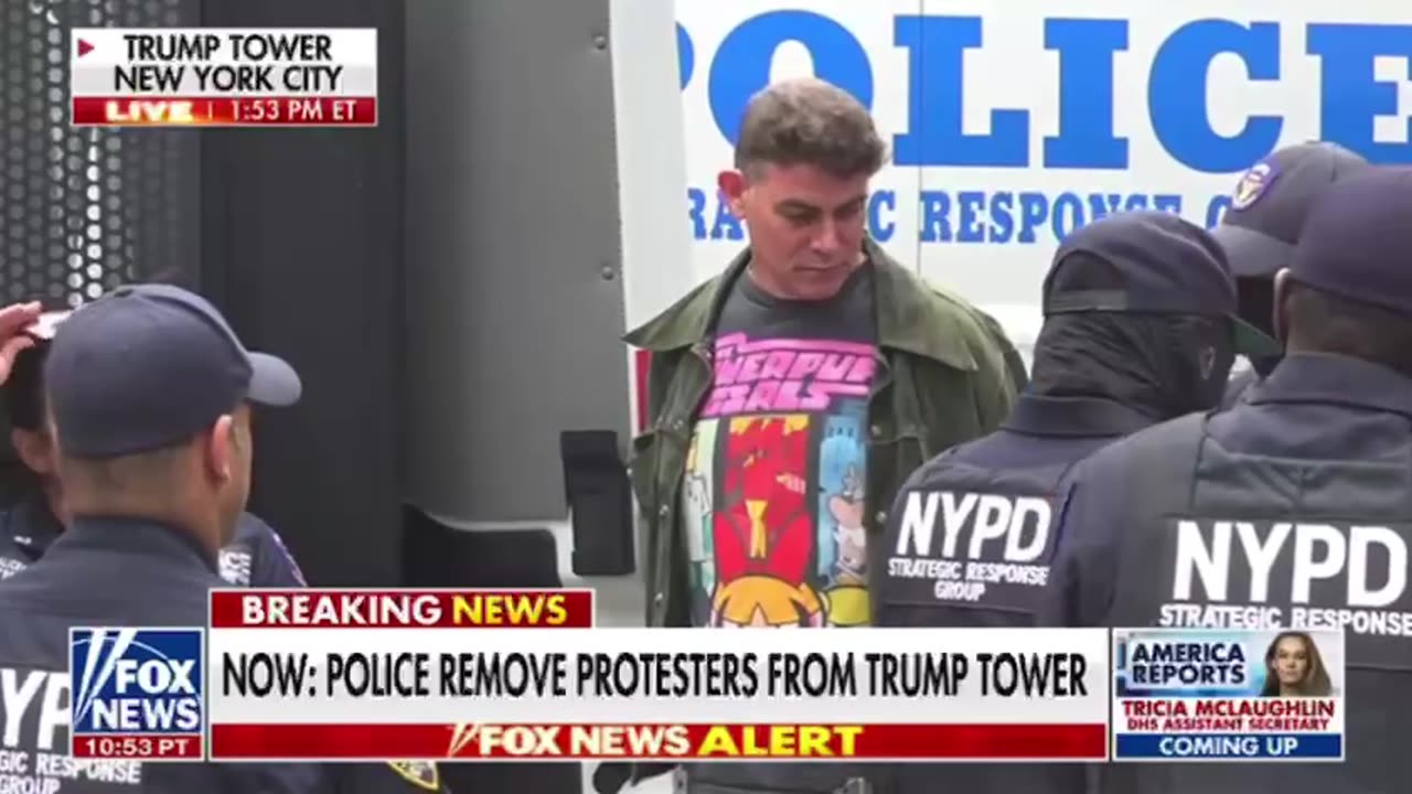 Police remove protesters from Trump Tower NYC
