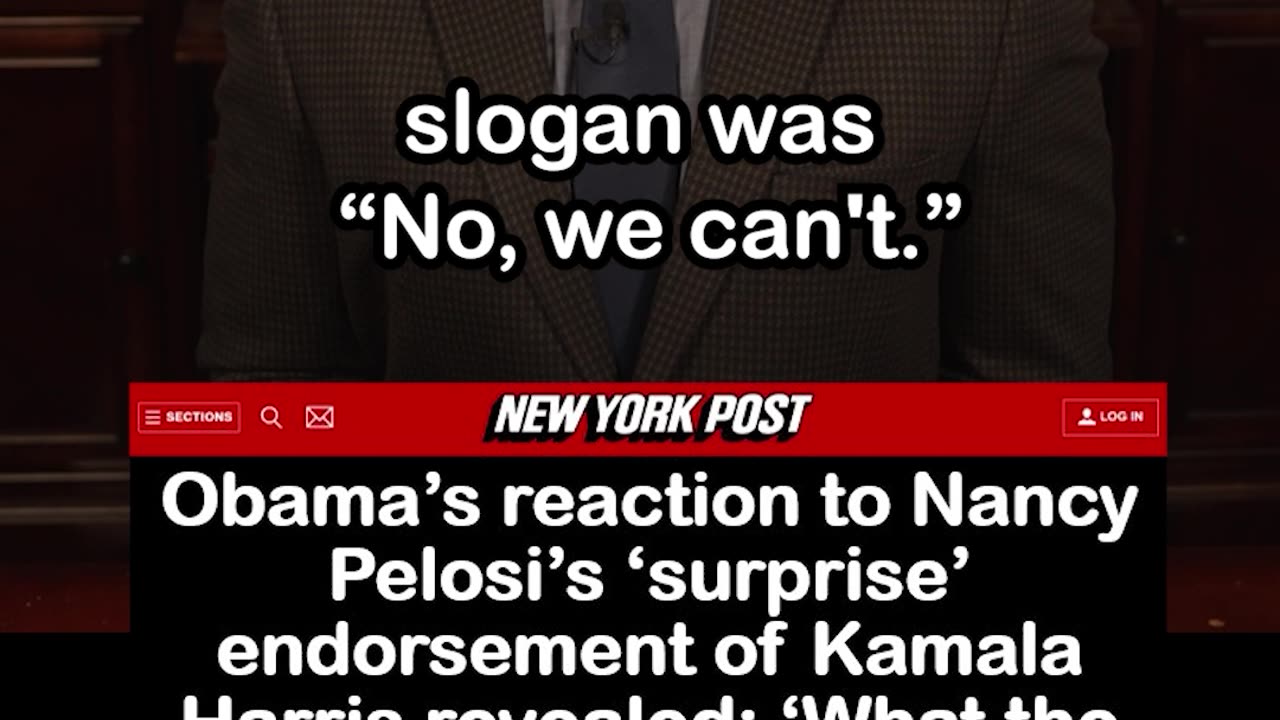 Obama Snapped After Pelosi’s Endorsement of Kamala: 'What Did You Just Do?'