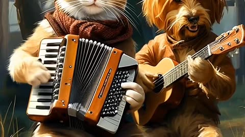 #ia #dog #cat #caipira #dupla