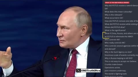 NEW: Putin on Russia and China Shaping a New World Order