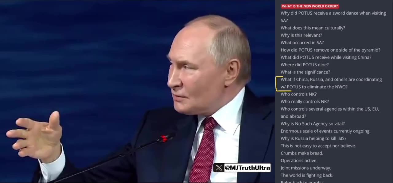 NEW: Putin on Russia and China Shaping a New World Order