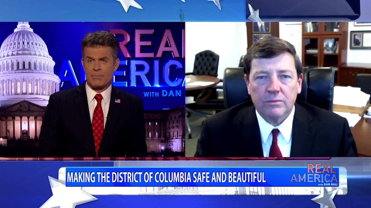 REAL AMERICA -- Dan Ball W/ Ed Martin, Violent Crime Declines In Washington D.C., 4/29/25