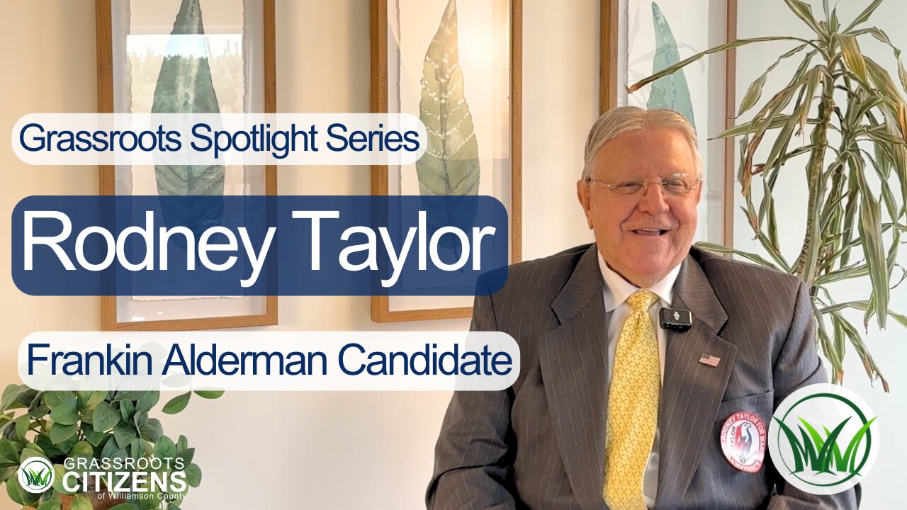 Interview with Rodney Taylor, Franklin Alderman Ward 4 Candidate