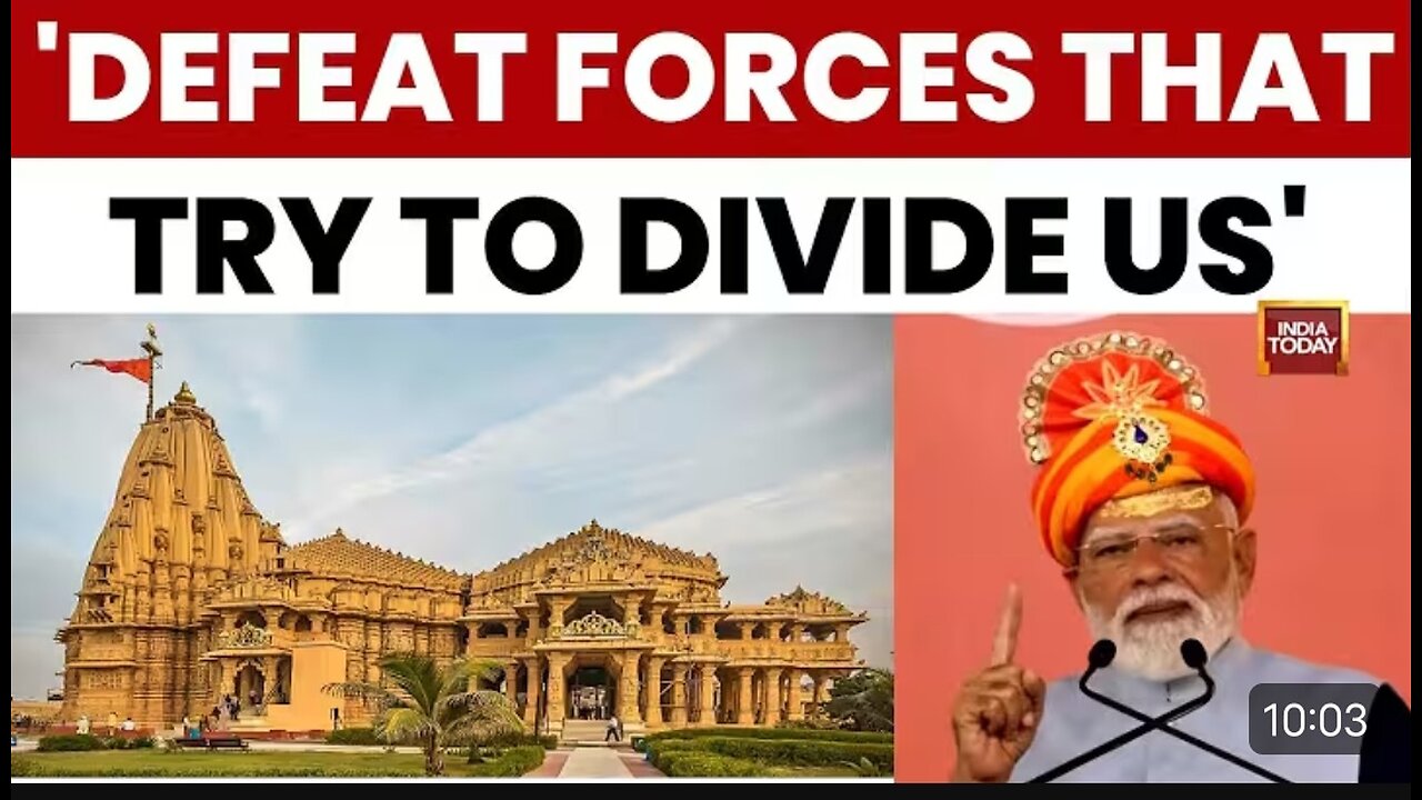 PM Narendra Modi Invokes Somnath's Legacy for India's Path to Development | India Today News