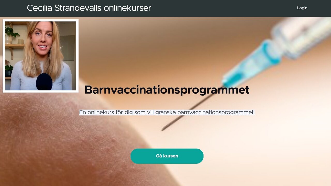 De nedtystade bristerna i barnvaccinationsprogrammet. Cecilia Berg Strandevall