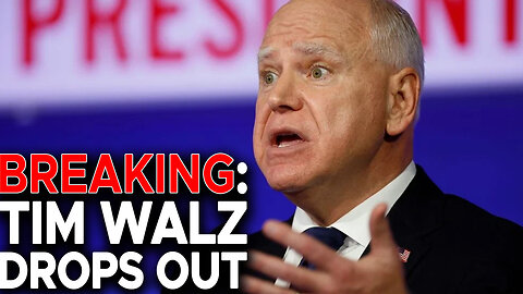 BREAKING: Tim Walz Announces That He Is Giving Up And Dropping Out Of Governor Race