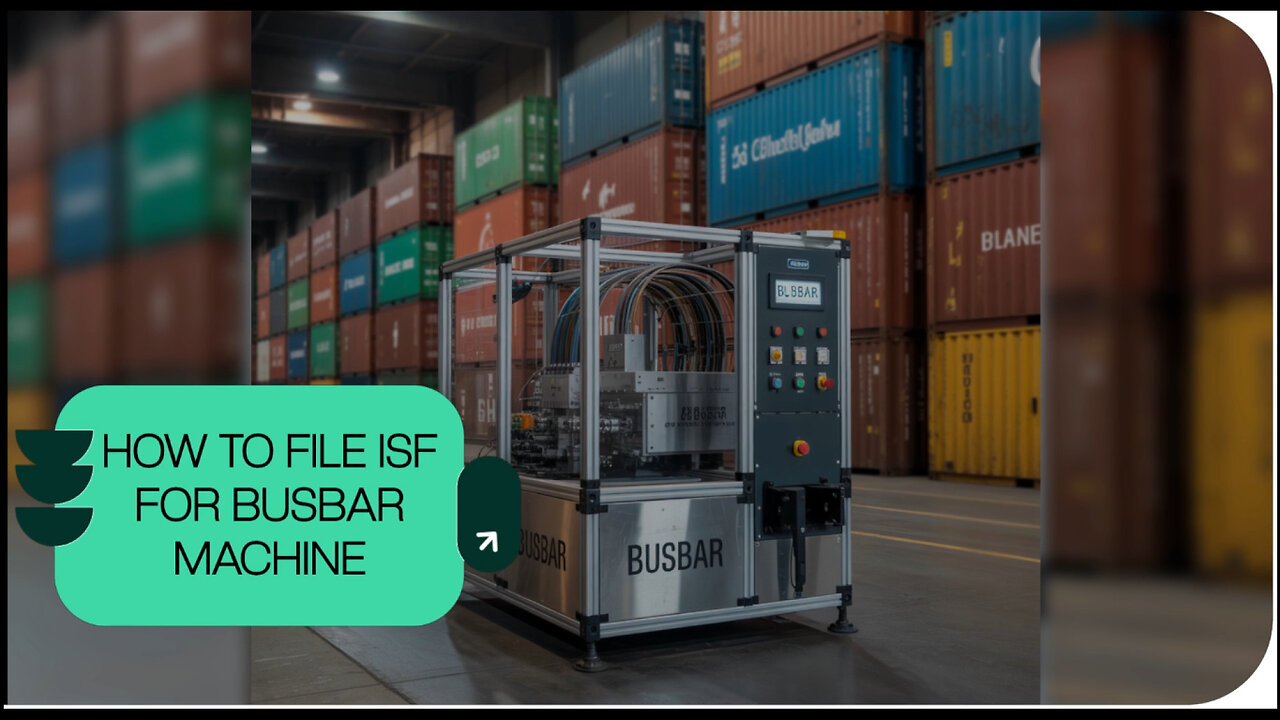 How To File ISF For Busbar Machine