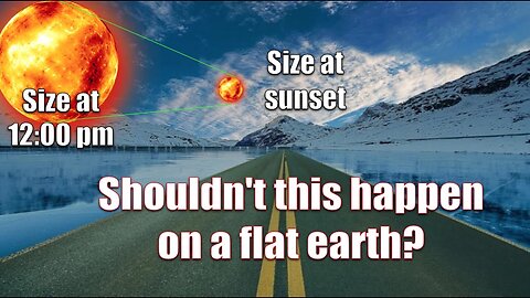 THE SUN SHOULD SHRINK IF EARTH WERE FLAT