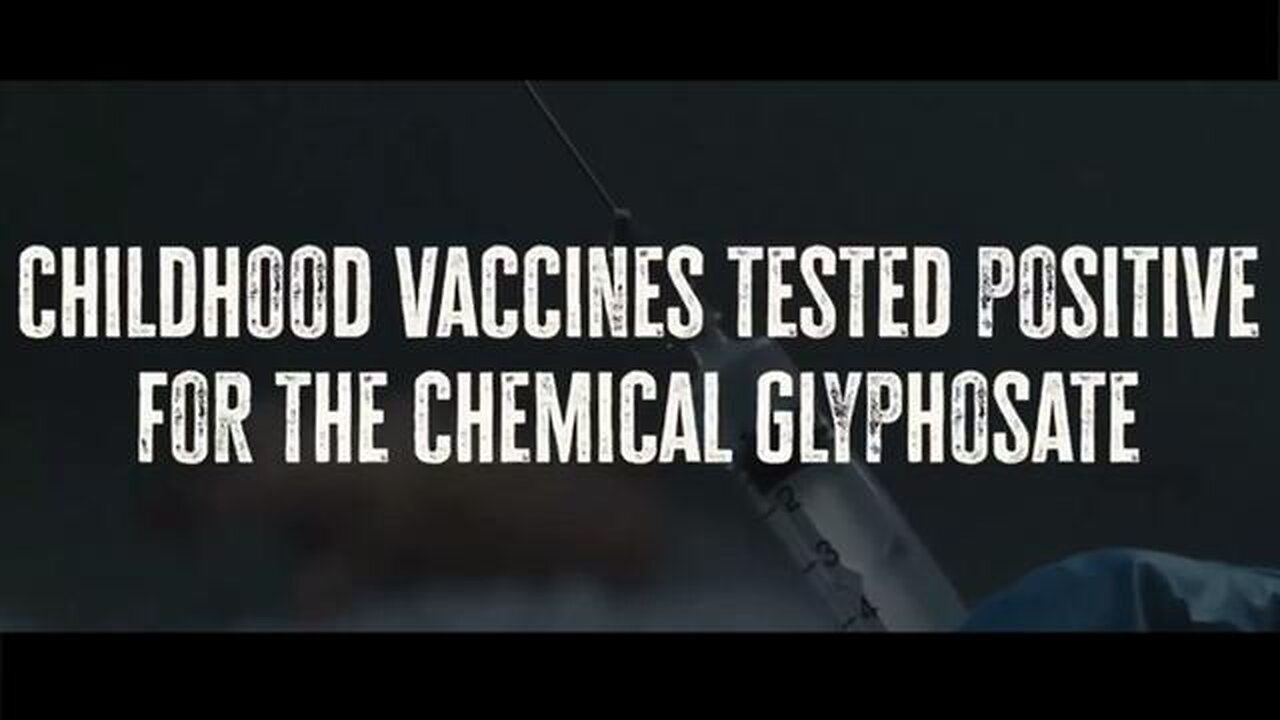 FIVE! childhood vaccines ALL test positive for glyphosate!