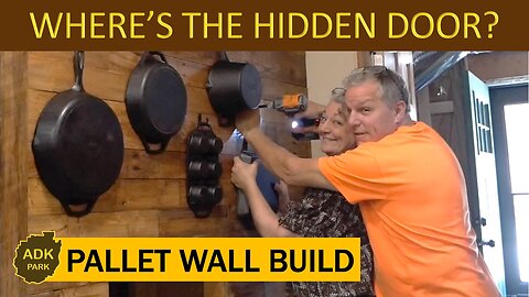 Building a Pallet Wall with a Secret Door!