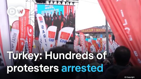 Turkish authorities clamp down on protesters at May First demonstrations in Istanbul | DW News