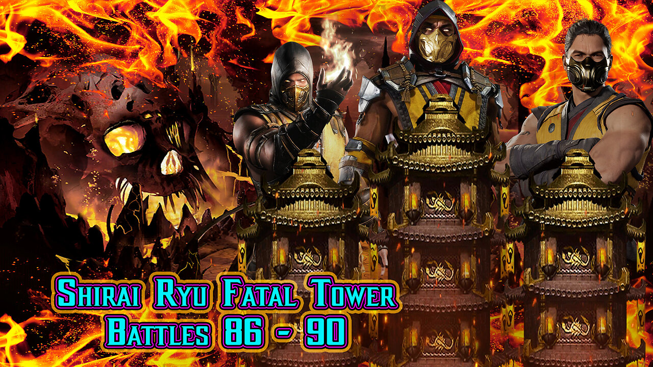 MK Mobile. Shirai Ryu Fatal Tower Battles 86 - 90