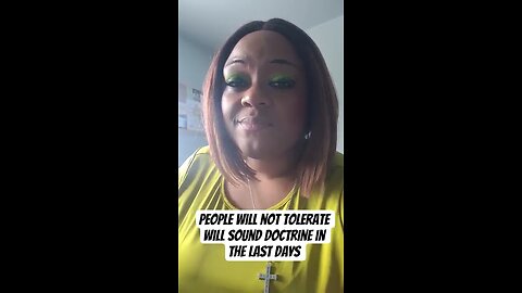 People will not tolerate will Sound Doctrine in the last days