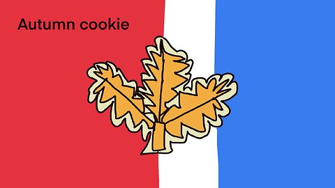 Autumn cookie