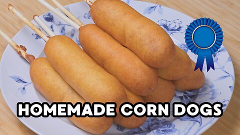 Homemade State Fair Corn Dogs