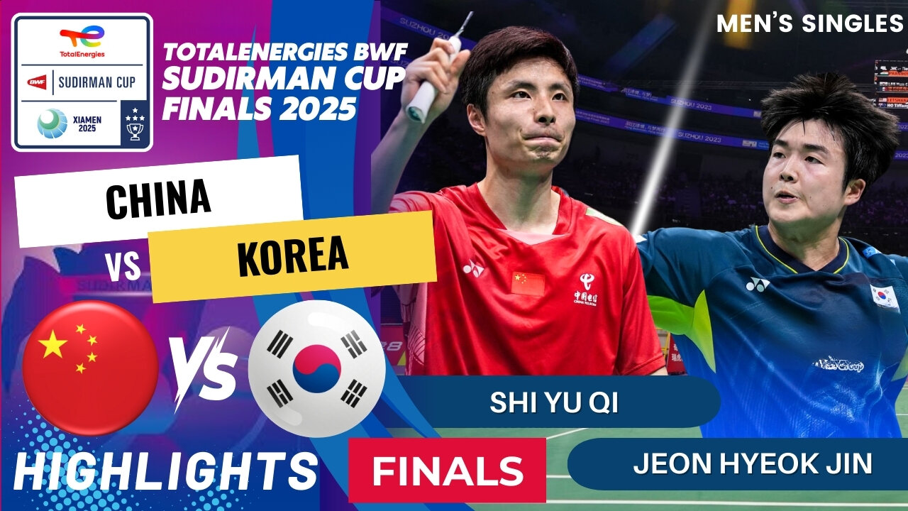 Shi Yu Qi (CHN) vs Jeong Hyeok Jin (KOR) - F | BWF Sudirman Cup Finals 2025