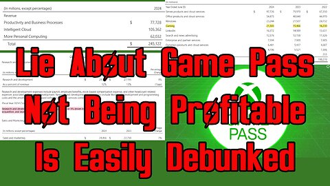 Lie About Game Pass Not Being Profitable Is Easily Debunked