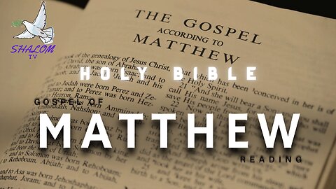 Complete Reading Of Gospel of MATTHEW (NIV) | HOLY BIBLE