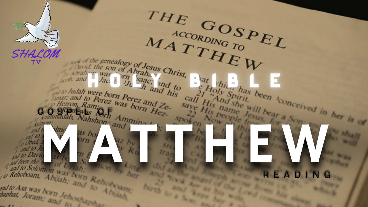 Complete Reading Of Gospel of MATTHEW (NIV) | HOLY BIBLE