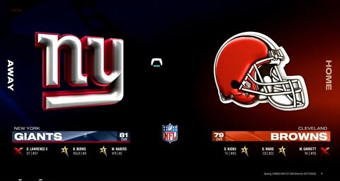 Ep3 Giants Franchise: vs Browns: QB Breakout Scenario!