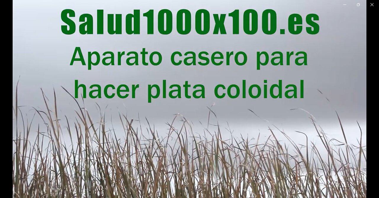 Aparato casero para hacer plata coloidal