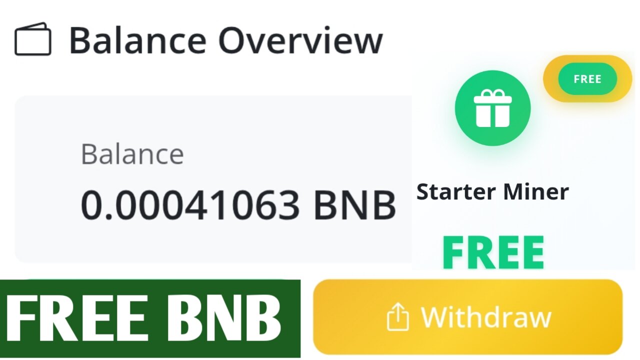 Earn Free BNB - Free Crypto Mining Website - Daily Earn BInance Coin