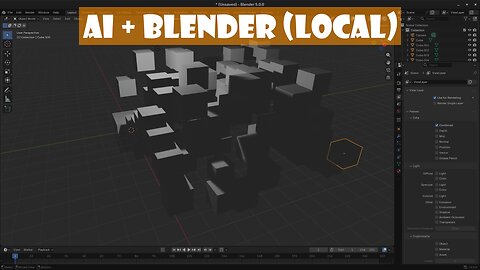 AI 3D Modeling is Here: Local LLM to Blender Python Tutorial