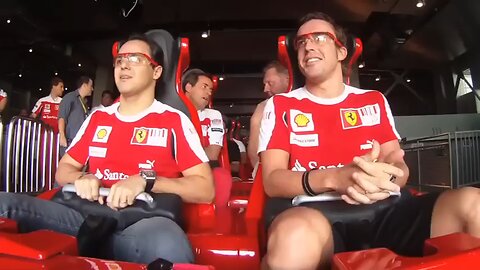 Ferrari's Alonso and Massa ride world's fastest rollercoaster at Ferrari World