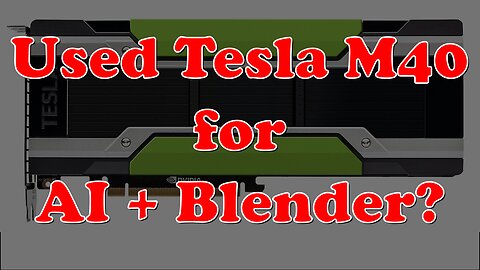 Is the Tesla M40 Worth It in 2025? Blender & AI Benchmarks on Linux!