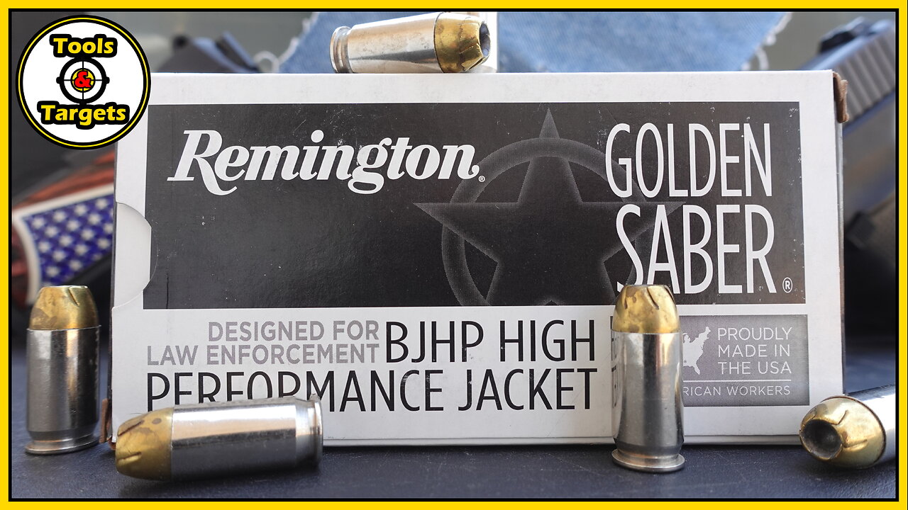 BRASS Takes The GOLD!...Remington Golden Saber 185 Grain .45 ACP Ballistic Gel AMMO Test & Review!