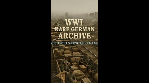 WW1 Rail Journey: 1918 German Frontline Footage Restored in Breathtaking 4K! 🚂✨