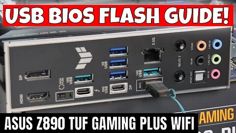 How To Use USB BIOS Flash Back ASUS Tuf Gaming Z890 Plus WiFi