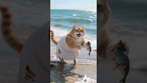 The Orange cat lady persevered until she was rescued.