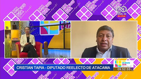 Diputado reelecto Cristian Tapia