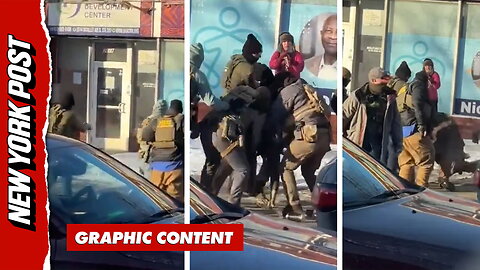 Shocking video shows moment armed man shot dead in Minneapolis while he 'violently resisted' federal agents