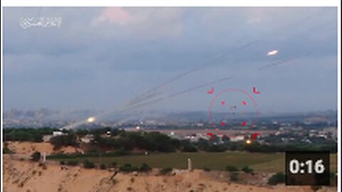 "Palestinian Effortlessly Paraglides Beneath Active MLRS Salvo"