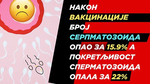 Након вакцинације Број серпматозоида опао за 15.9% а покретљивост сперматозоида опала за 22%