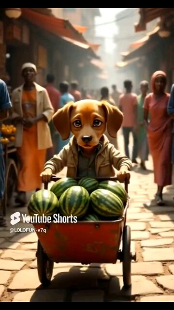 The poor puppy was made fun of by his friends because he did not have good clothes #viral