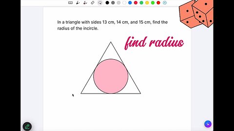 How to Find the Radius of a Circle in a Triangle | Geometry Problem Solved