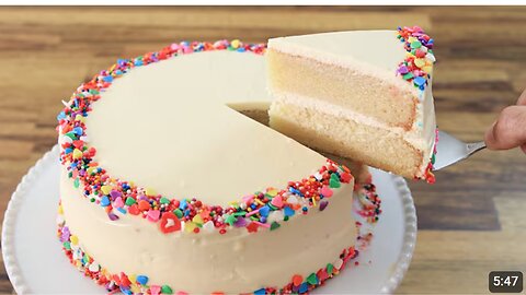 Classic Vanilla Cake Recipe | How to Make Birthday Cake