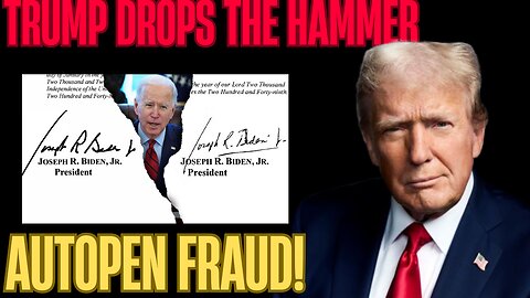 TRUMP TERMINATES ALL BIDEN ORDERS! Autopen Scandal EXPLODES