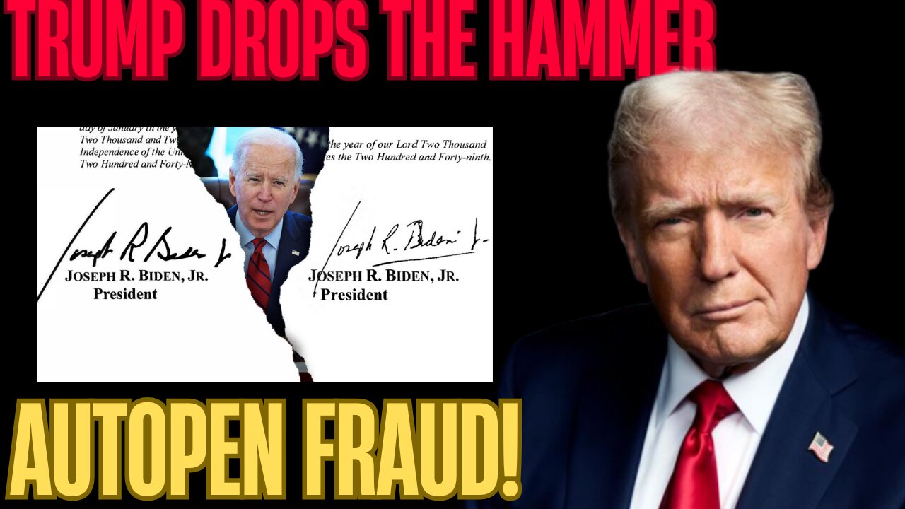 TRUMP TERMINATES ALL BIDEN ORDERS! Autopen Scandal EXPLODES