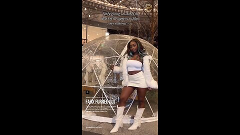 Faux Furred Out Vegan Leather Slim Jacket with Side Slit Skirt❤️‍🔥 