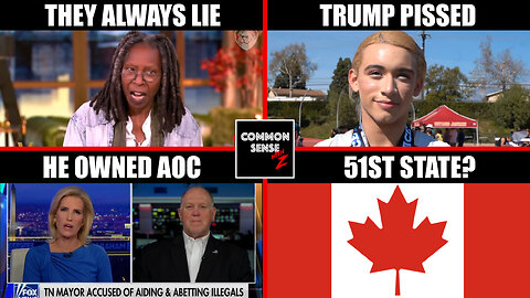 Whoopi Lies Again | Trump Pissed About Trans In Sports | Tom Homan Owns AOC | Trump Wants Canada