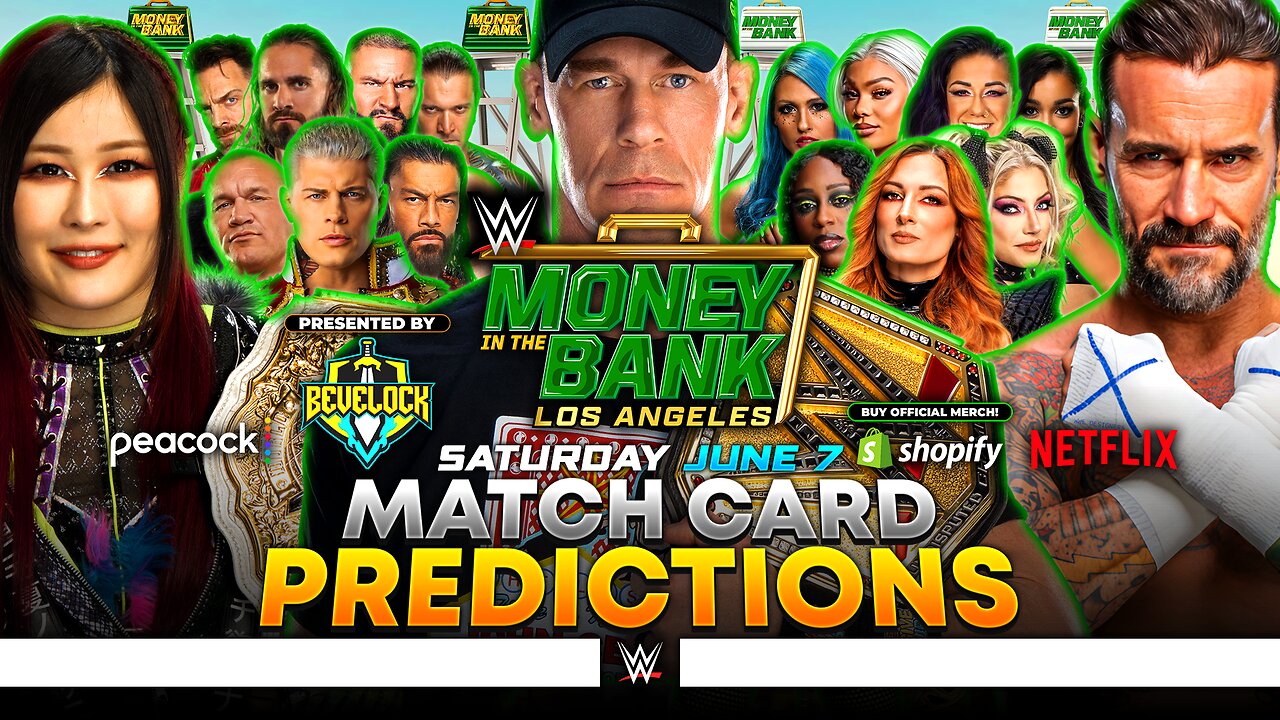 WWE Money in the Bank 2025 - Match Card Predictions | Bevelock